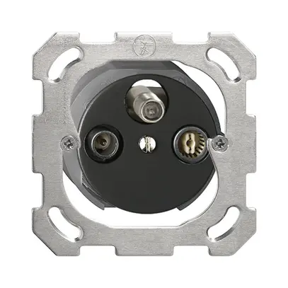 Prise d'antenne ENC SAT DB52 noir Standard avec IEC/F 