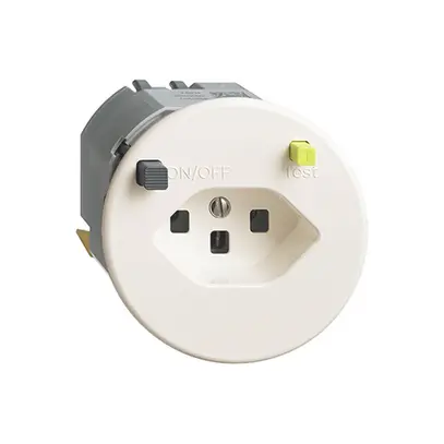 Prise ENC FH T23 FI 30mA P, blanc 