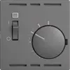 UP-Raumthermostat EDIZIOdue dunkelgrau, mit Schalter 