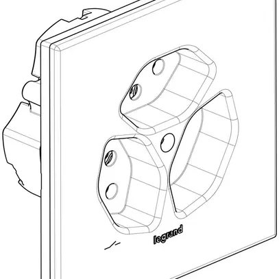 UP-Steckdose ATO 3×T13 1×S prl-Al Gr.I 