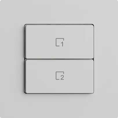 Poussoir scène 2 scènes vertical/2T Edue Wiser gris clair 