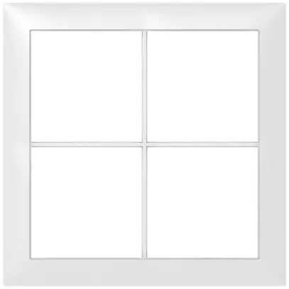 Telaio di copertura SIDUS 2×2 bianco 