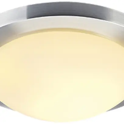 Plafonnier SLV MELAN, E27 60W verre satiné rond IP20 alu brossé 