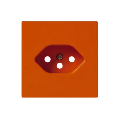 Placca frontale kallysto T13 arancione 60×60mm per presa T13 
