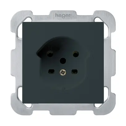 Prise ENC HA kallysto type 15 avec bornes enfichables noir 