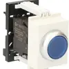 Poussoir lumineux AMD K&N, 24VAC/DC, 1F/1O 6A, 2UM, calotte bleu 