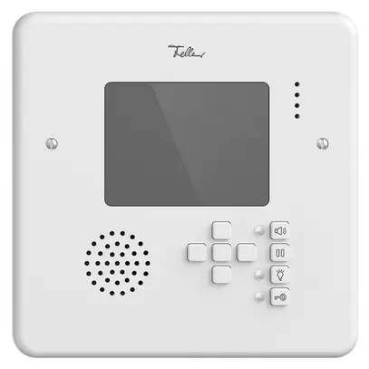 Poste mains-libres vidéo ENC STANDARDdue QMI blanc 