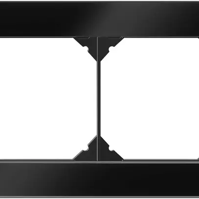 UP-Kopfzeile EDIZIO.liv prestige SNAPFIX® 1×2 94×154mm glas schwarz 