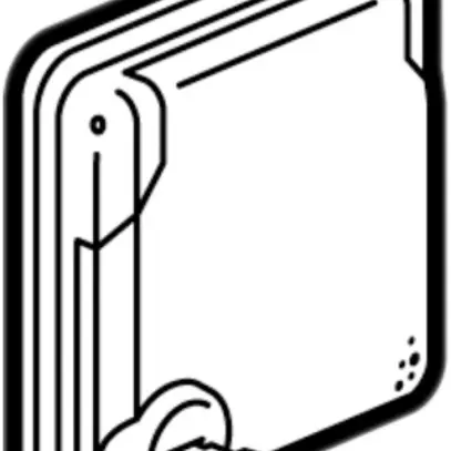 Presa INC Soliroc T13 con coperchio di chiusura 