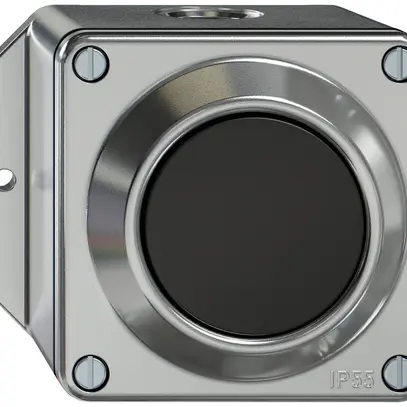 Poussoir AP ELEMENT SNAPFIX® 1P 16A 250V 111×96×71mm aluminium 