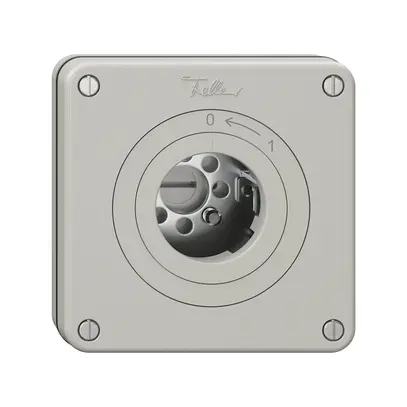Contatto rotativo NUPU NEVO, senza cilindro, KS, 0<-1, grigio chiaro 