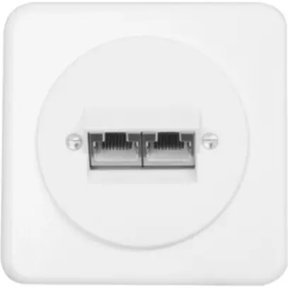 Boîte de raccordement ENC PMI 2RJ45 blanc 