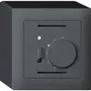 Thermostate d'ambiance AP kallysto anthracite avec interrupteur 