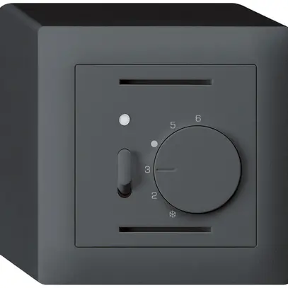 Thermostate d'ambiance AP kallysto anthracite avec interrupteur 