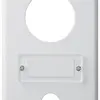 Placca di copertura INC basico I-I 1×43+1×16mm bianco 