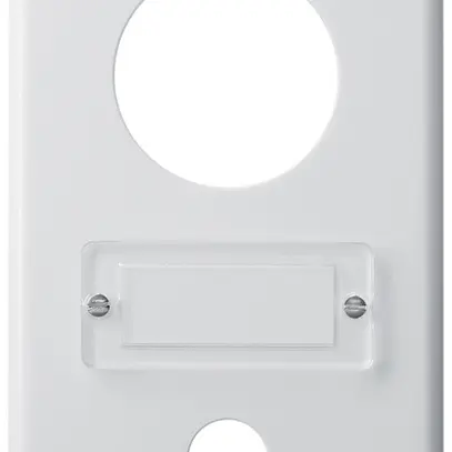 Placca di copertura INC basico I-I 1×43+1×16mm bianco 