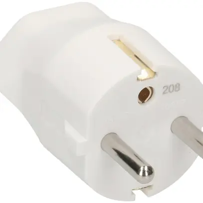 Adaptateur fixe MAX HAURI Shuko/T13 3L 250V 10A 2300W blanc 