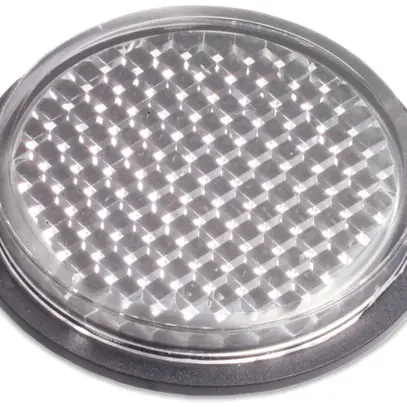 Réflecteur BBC Bircher LBGate REF46, rond, Ø 46 mm, autocollant 