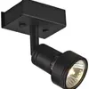 Plafoniera SLV PURI, GU10 50W con anello deco IP20 nero 