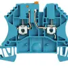 Borne de test sectionnable Weidmüller WTR 2.5 connexion à vis pivotant TS35 bleu 