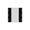 Face poussoir Hager basico KNX sextuple LED noir 45×45mm 