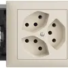Prise INC EDIZIOdue 3×T13 crema 49…69mm 