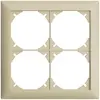 Cadre de recouvrement EDIZIOdue 2×2 vanille 