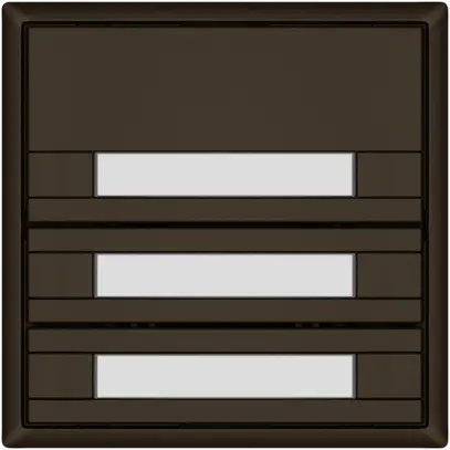 KNX-Taster RGB EDIZIO.liv SNAPFIX® Temperaturfüh.o.LED Pap.3×T 2-Tbed.br 