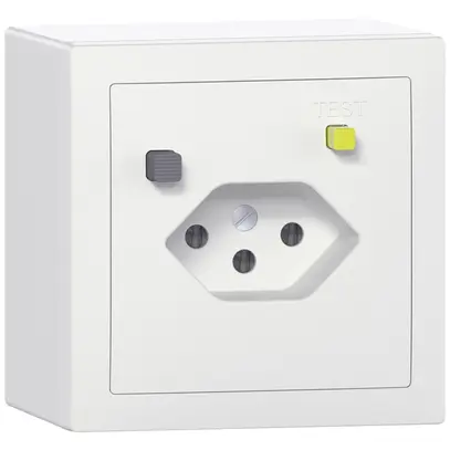 Presa FI AP SIDUS T13 30mA bianco 