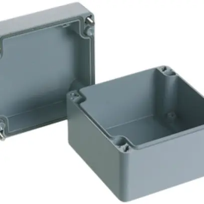 Scatola AP Al 122×122×90mm grigio IP65 Lithos Woertz 