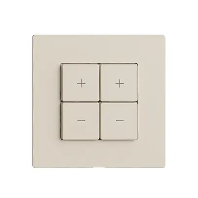 Kit copertura per dimmer 2c/4t Edue Wiser crema 