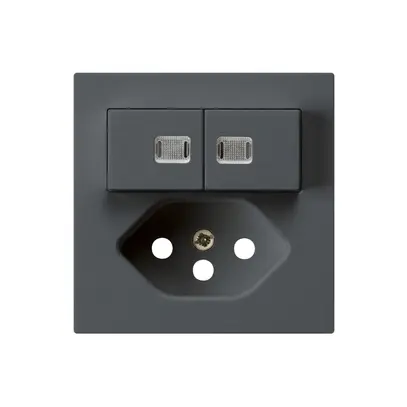 Kit frontal kallysto S1/T13 60×60 anthracite 2 lentilles et sécurité enfants 