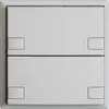 Poussoir ENC KNX 2× EDIZIOdue colore gris clair RGB sans LED 
