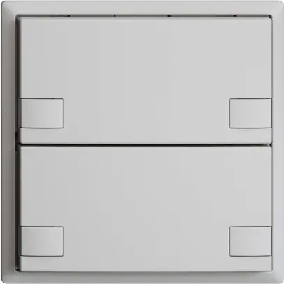 Poussoir ENC KNX 2× EDIZIOdue colore gris clair RGB sans LED 