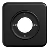 Frontset STANDARDdue 0-1-2-3 schwarz 90×90mm für Schlüsselschalter 