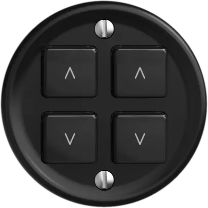 Interrupteur stores 2K/4T Sdue Wiser noir 