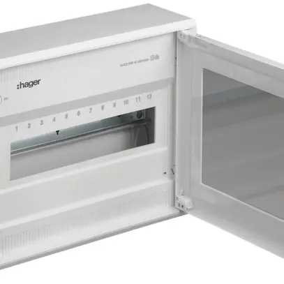 Distributore tehalit 12 moduli grigio chiaro 