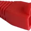 Douille anti-pliage rouge, pour fiche RJ45, droite 