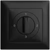 Kit frontale EDIZIOdue 0-1-2-3 88×88mm nero per interruttore rotativo 