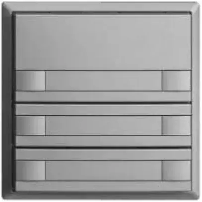 Pulsante KNX RGB EDUE, 250mW, s.LED, c.inserto carta, 6×pulsante, 1×tasto, si 