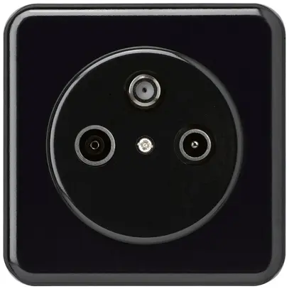 Presa INC basico TV-R-SAT nero 