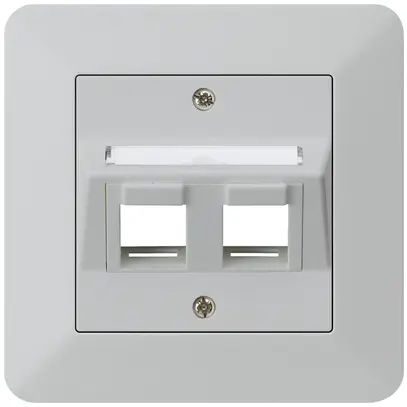 Kit de montage ENC kallysto.trend 2×Keystone gris clair 