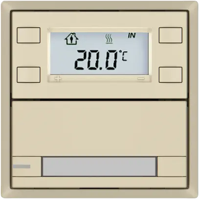 Poussoir RTH EDIZIO.liv SNAPFIX® a.RGB-LED étiqu.1×touche comm.2T cr 