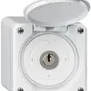 Interruttore a chiave con copertura AP robusto IP55 S3/1P bianco 