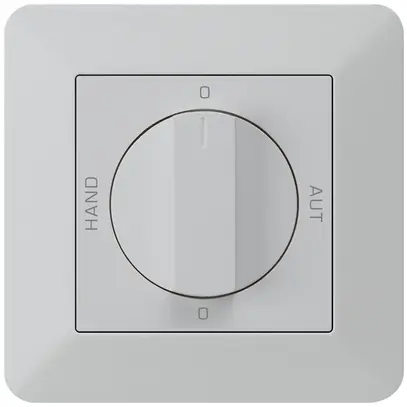 Interruttore rotativo INC 0-Hand-0-Aut. kallysto.trend 2/1L grc con manopola 