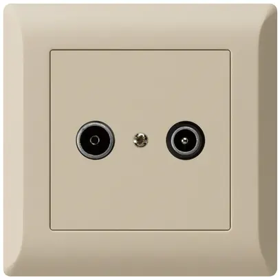 Presa di passaggio INC kallysto.line R/TV 19dB beige 