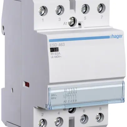 Contacteur AMD Hager 24VAC 4 fermeur 0 ouvreur 63A 3UM 