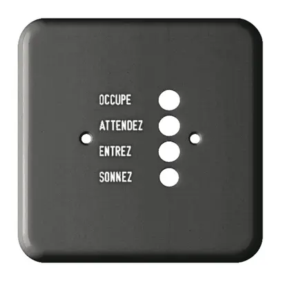 Placca di copertura FH mat.sint. I per 962764250 nero 