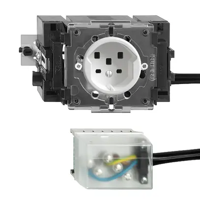 Presa INS FH T25 16A bianco 53mm per cavo Ecobus power 