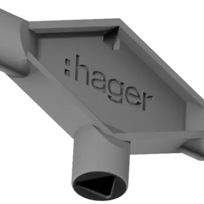 Chiave Hager Orion.Plus triangolare quadrata 8×8mm 